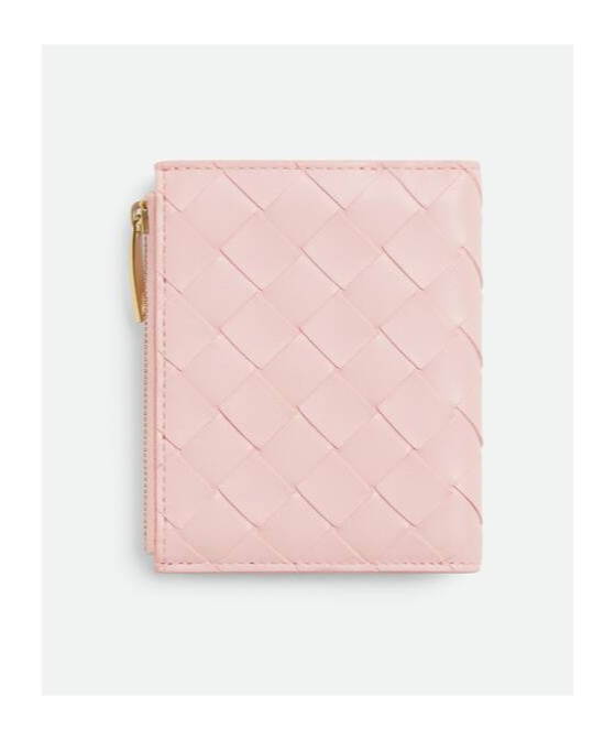 Bottega Veneta Small Folding Wallet In Pink