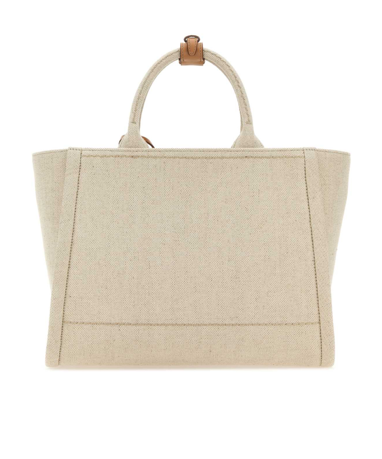 PRADA LARGE LINEN BLEND TOTE BAG