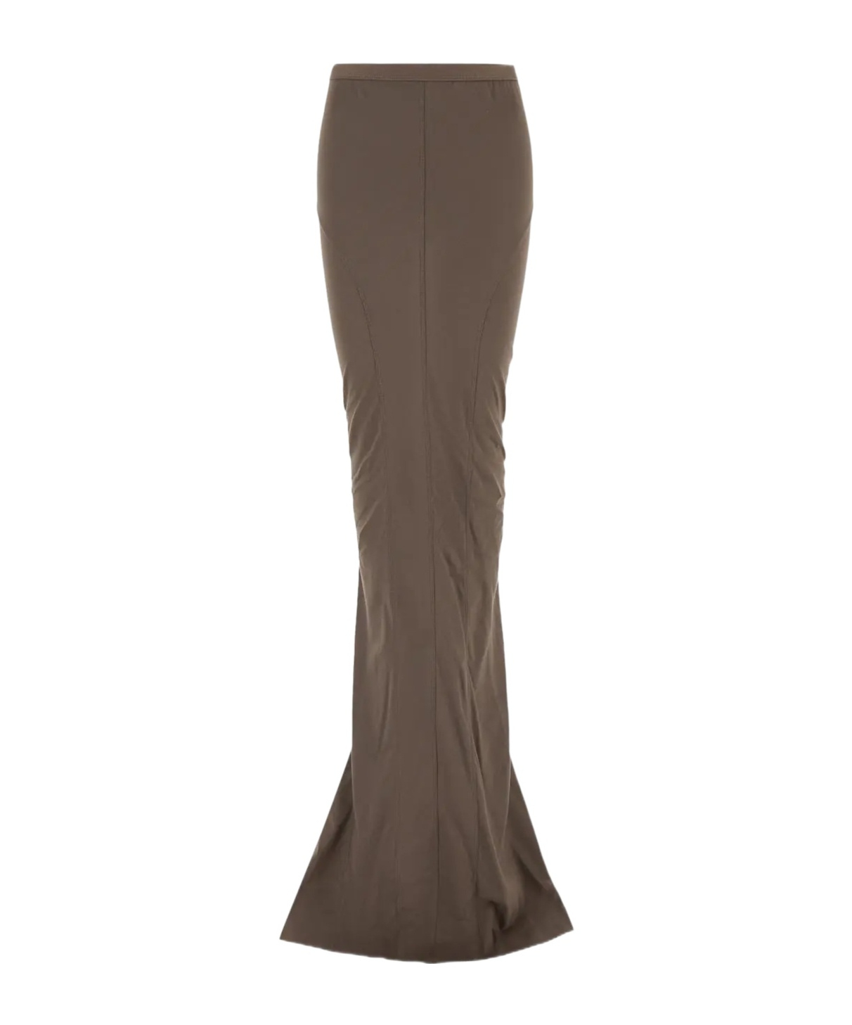 Rick Owens Jersey Lido Skirt In Light Brown