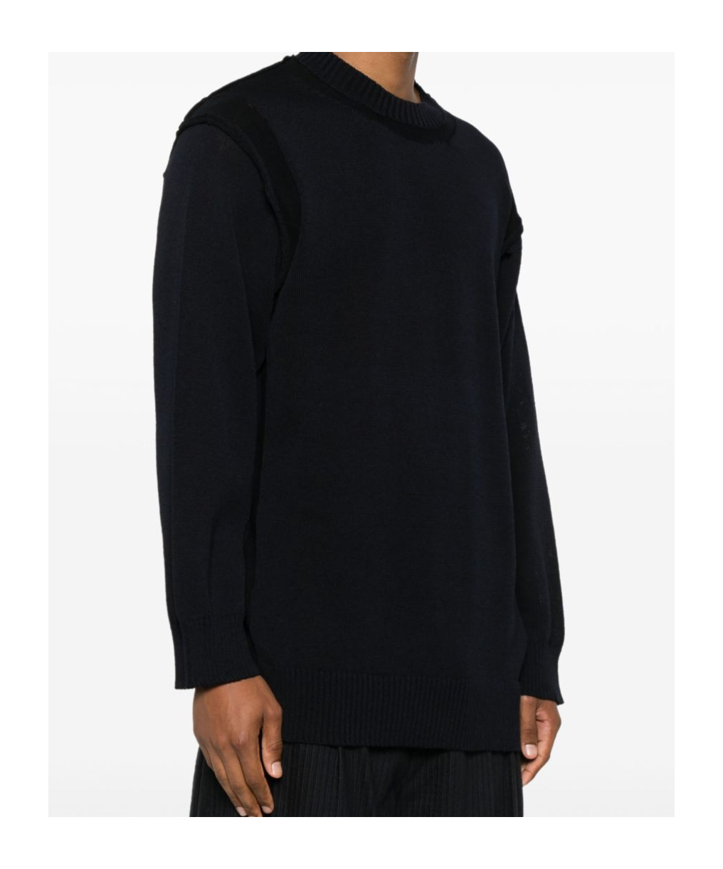 Shop Yohji Yamamoto Knitted Sweater