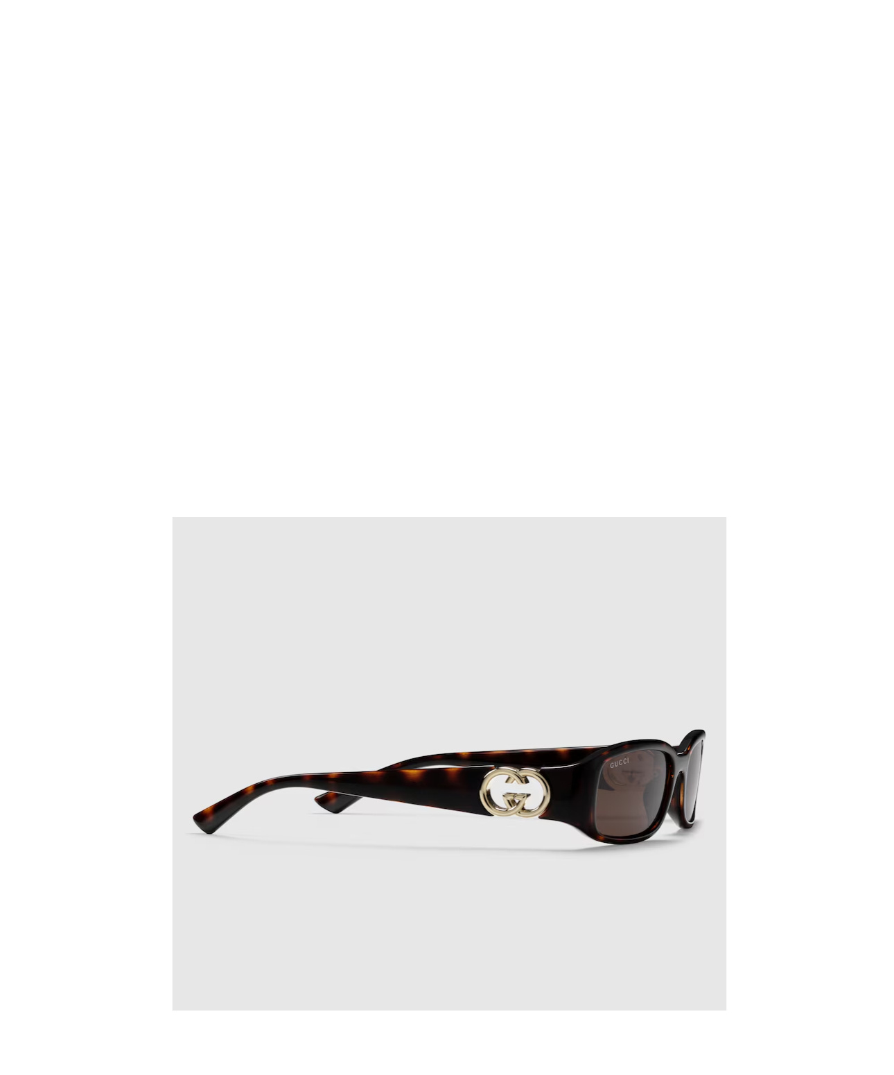Gucci Eyewear Rectangle Frame Sunglasses In Green