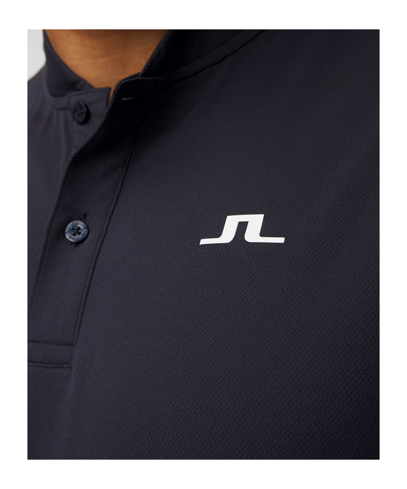 J. Lindeberg Logo Polo Shirt In Black