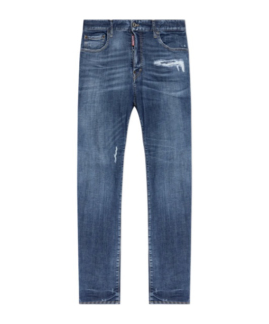 Dsquared2 Stretch Cotton Skater Jeans In Blue