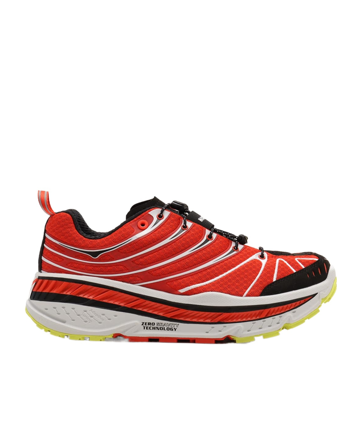 Hoka Stinson Evo Og Rubber And Faux Suede-trimmed Mesh Running Sneakers In Red