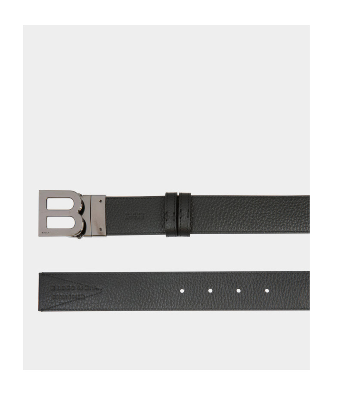 Bally Logo-buckle Stripe-detailed Belt In Black