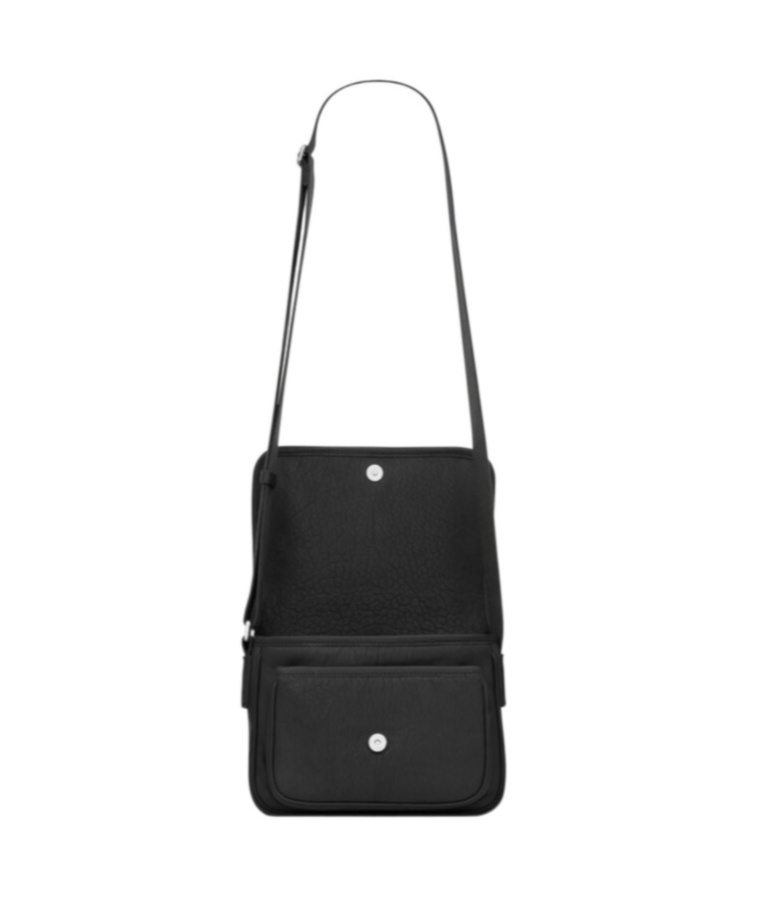 Saint Laurent Small Messenger Crossbody Bag In Black
