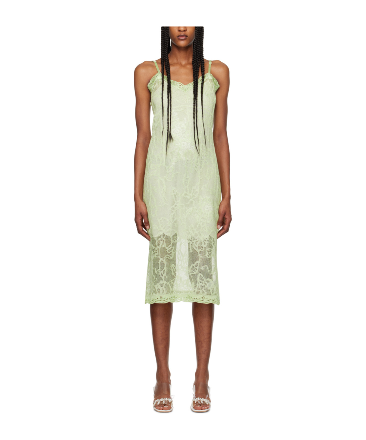 Simone Rocha Floral Sleeveless Dress In Multicolor