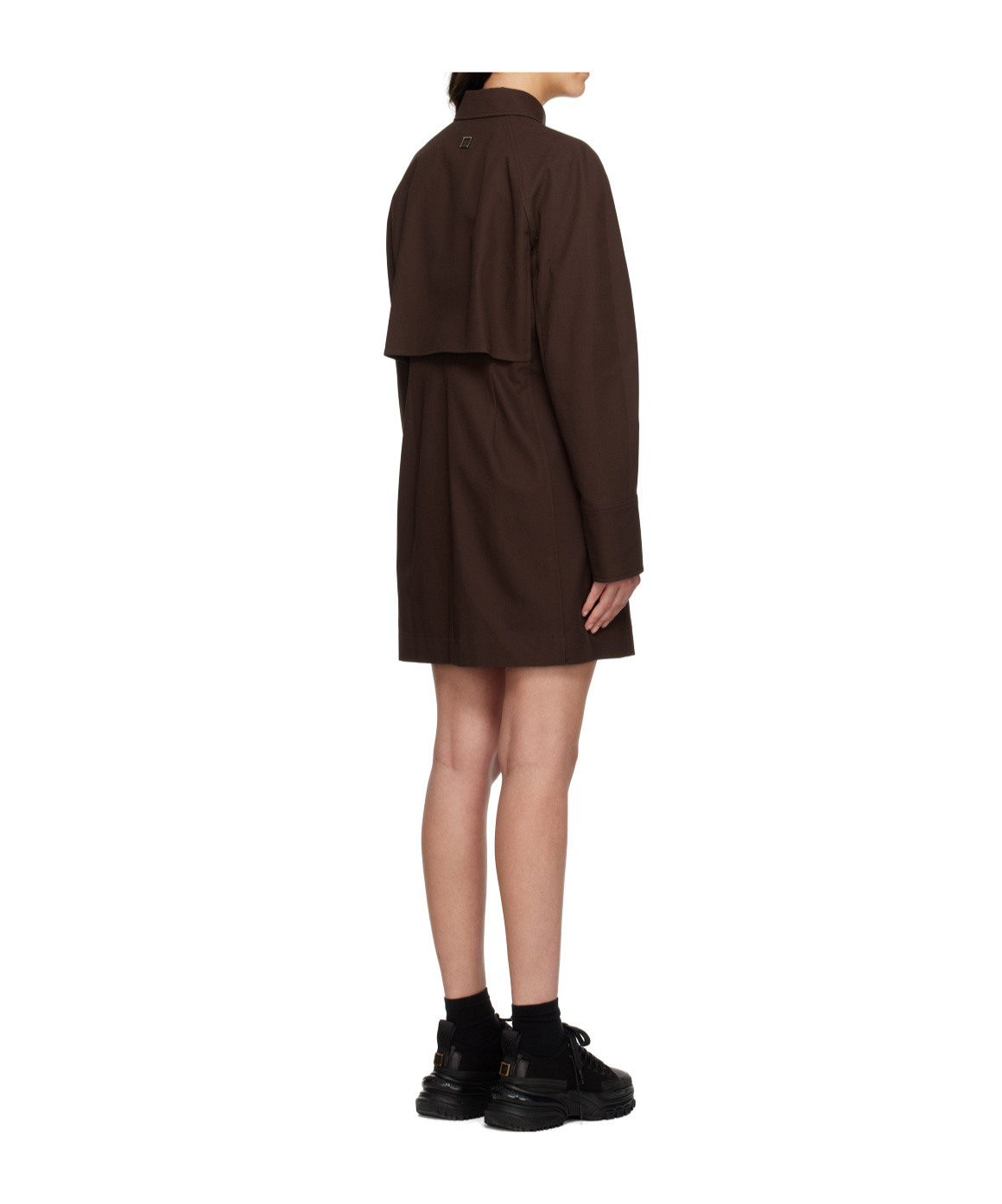 Wooyoungmi Brown Shirt Minidress In Multi