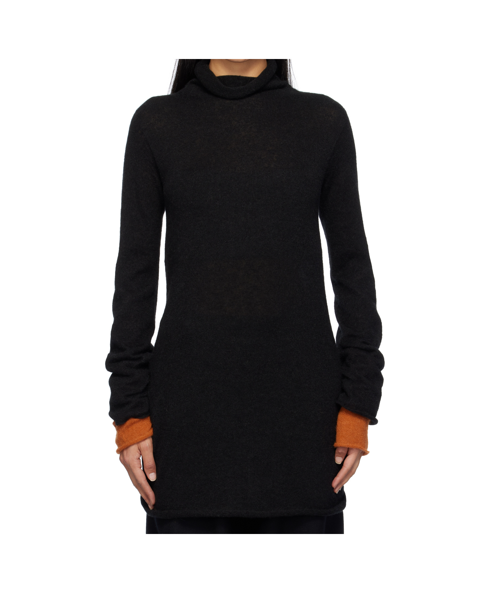 Issey Miyake Long Sleeve Sweater In Black
