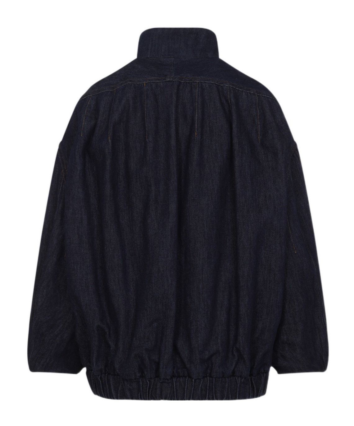 Dries Van Noten Voles Denim Jacket Puffed Sleeves In Black
