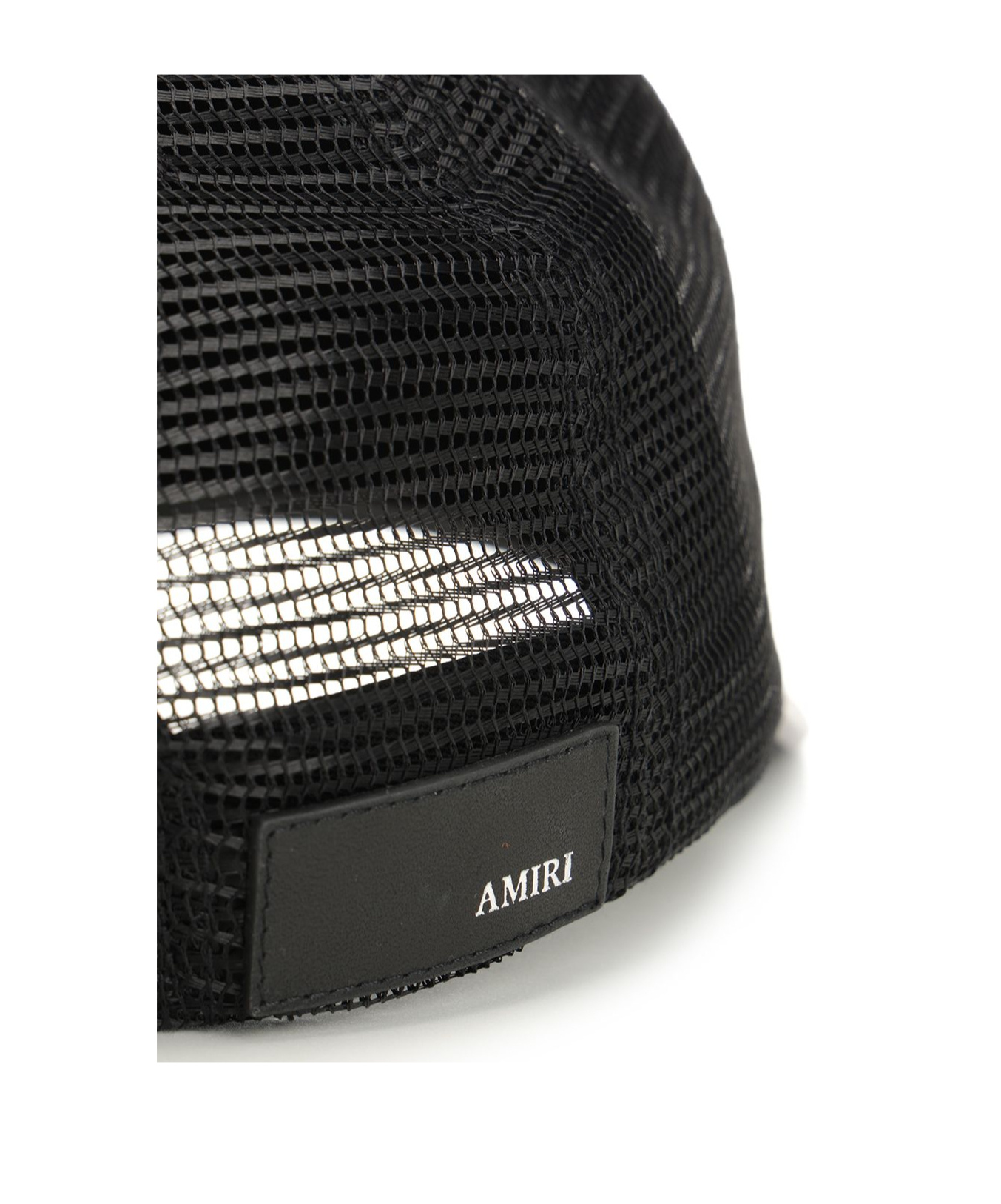 Amiri Cotton Cap With Curved Brim And Mesh Back In Black