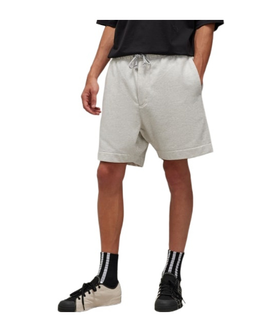 Y-3 Drawstring Jersey Shorts In Gray