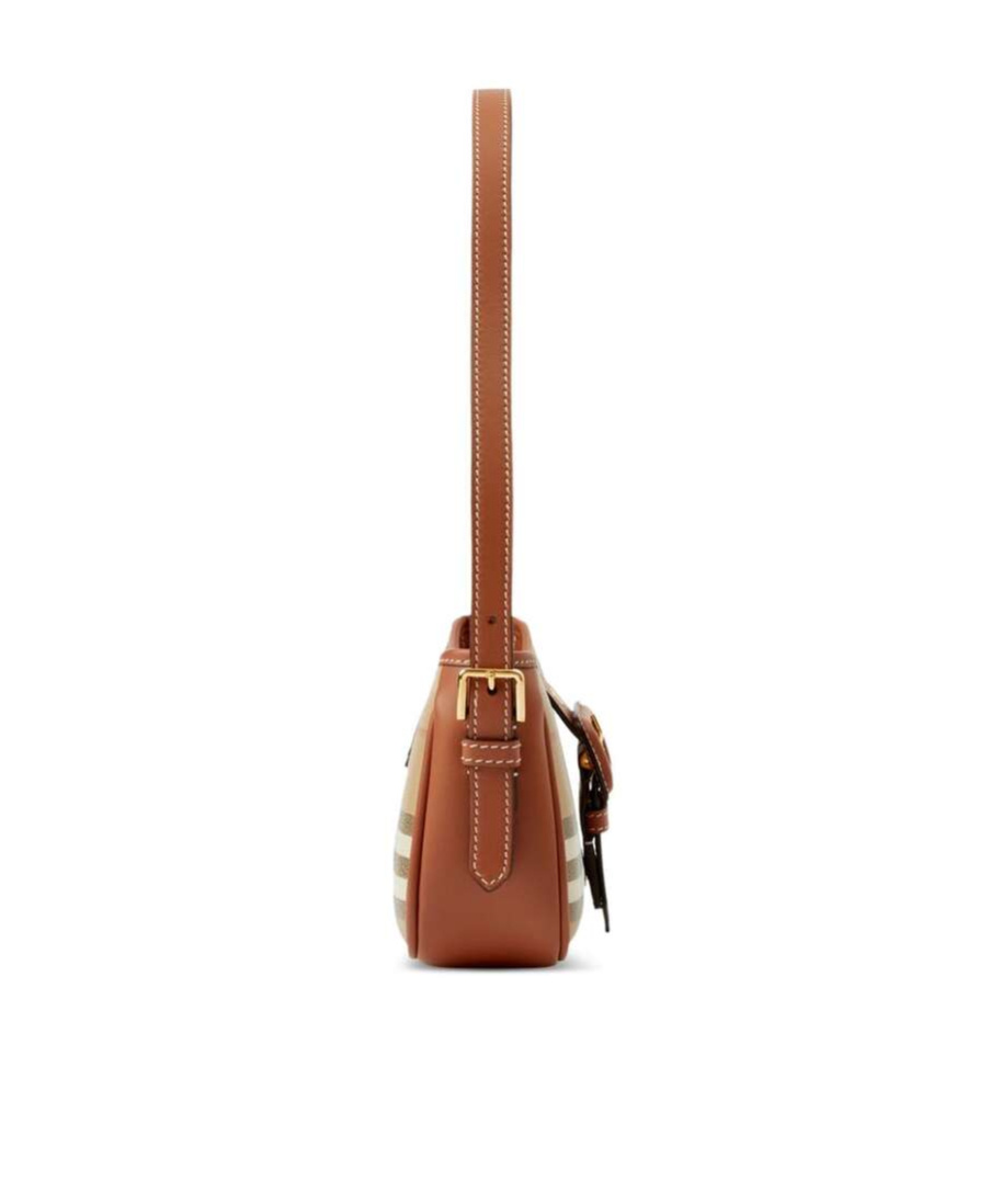 Burberry Sling Check-pattern Shoulder Bag In Brown