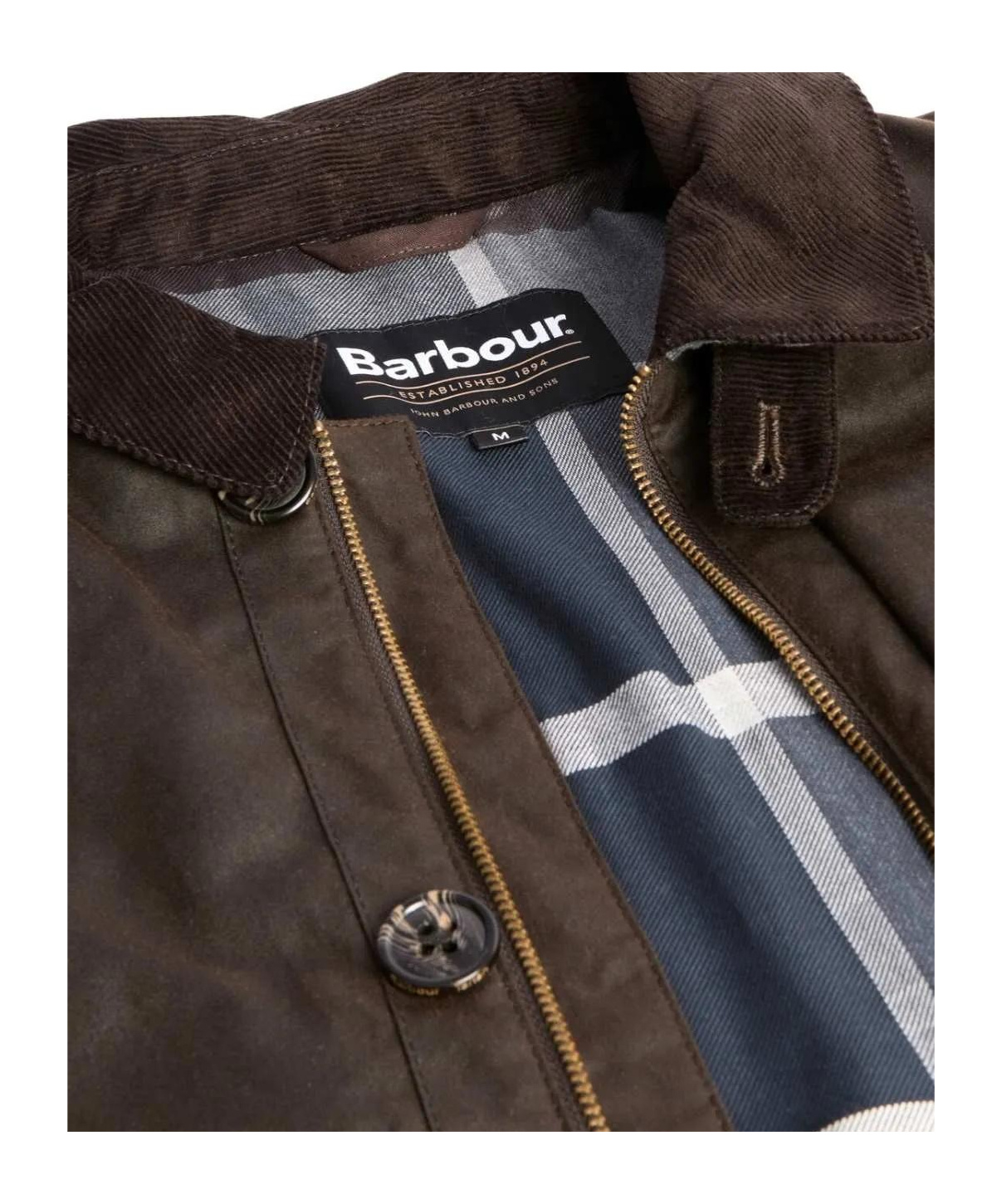 Barbour Long-sleeved Coat In Brown
