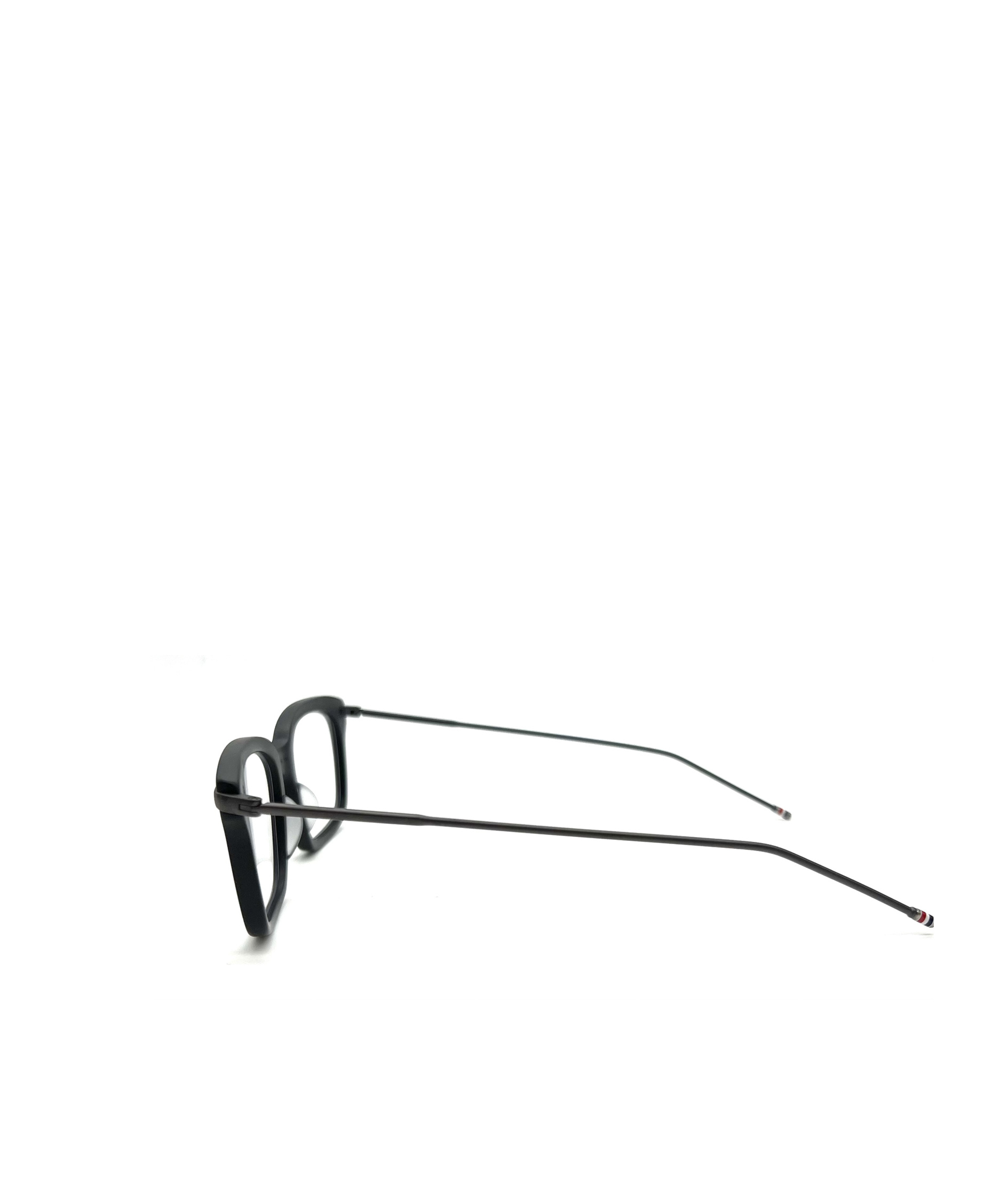 Thom Browne Rectangular-frame Metal Glasses In Black