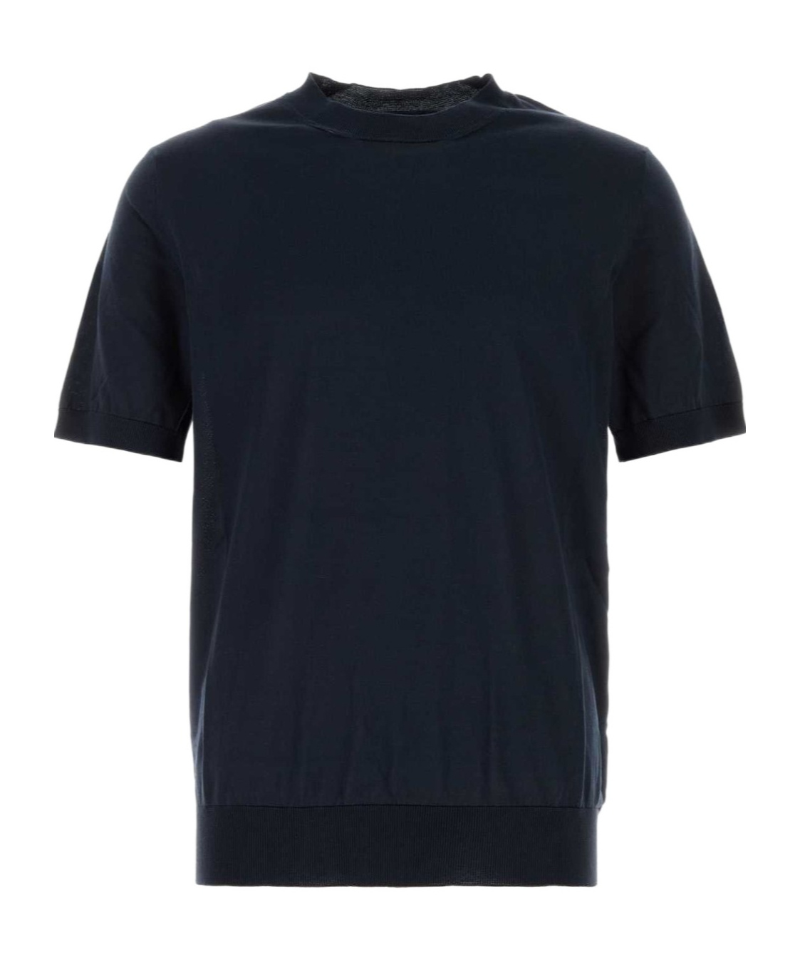 Prada Short-sleeved Crewneck Jumper In Blue