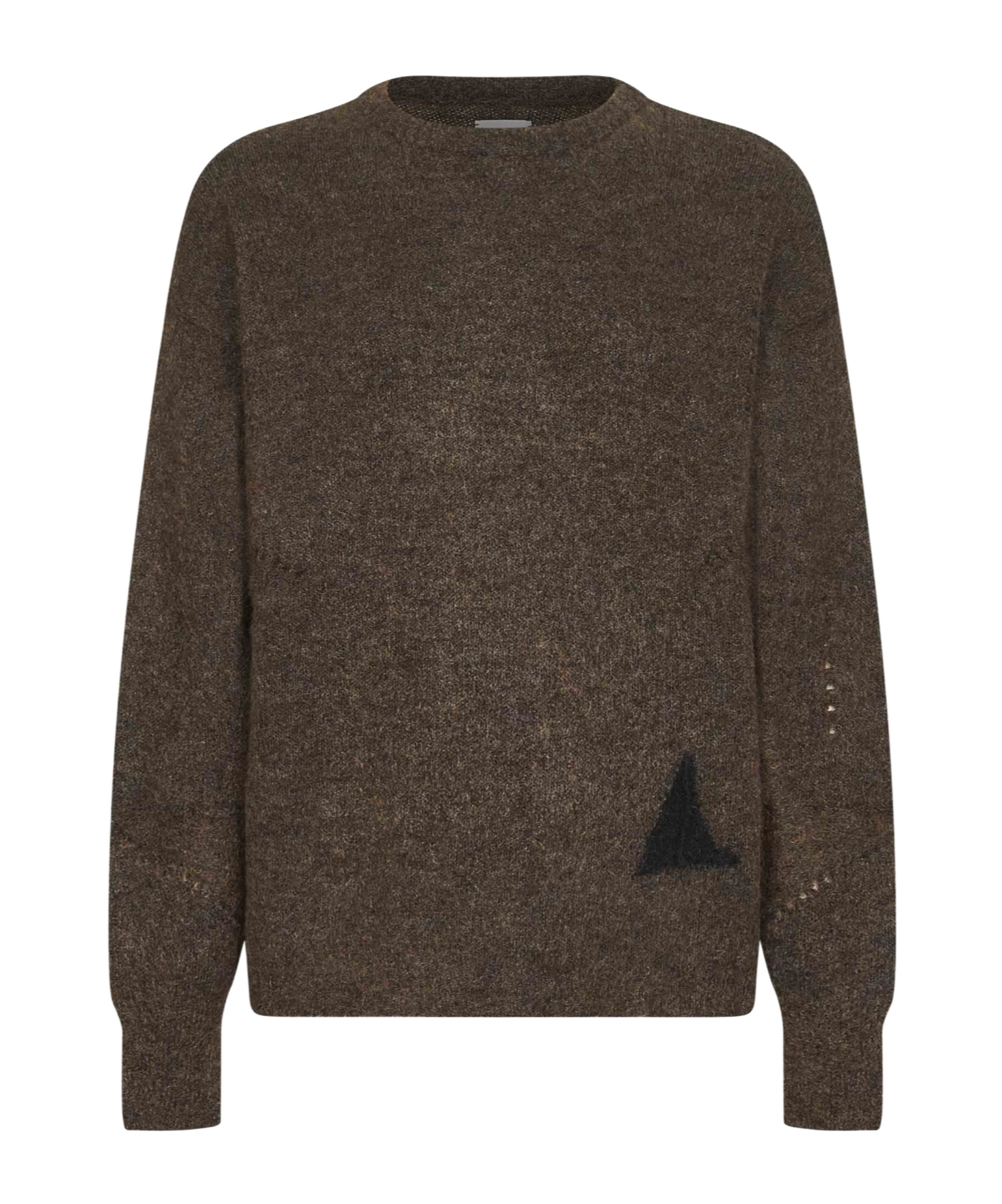 Roa Dropstitch Sweater In Brown