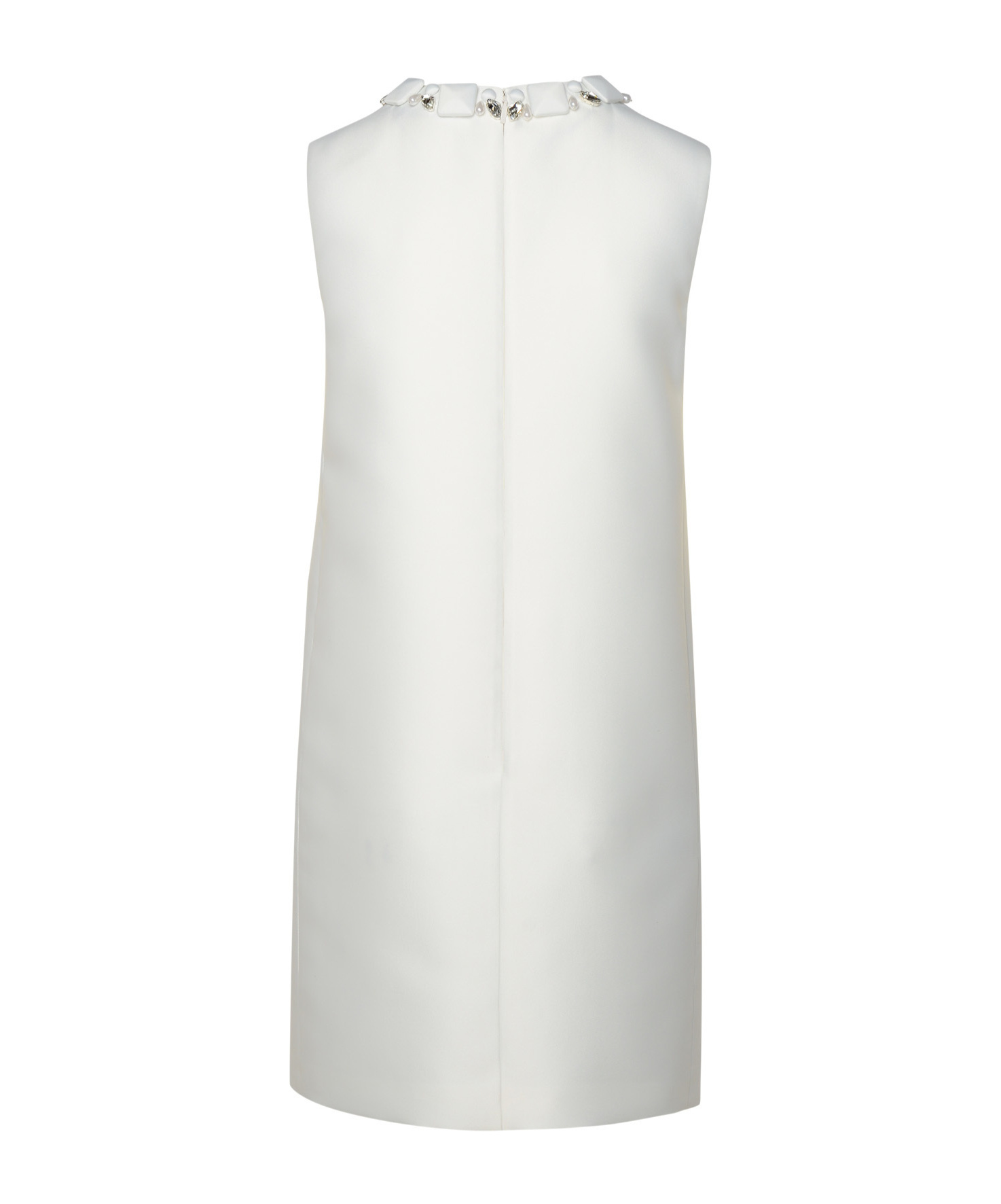 Versace White Silk Blend Dress In White
