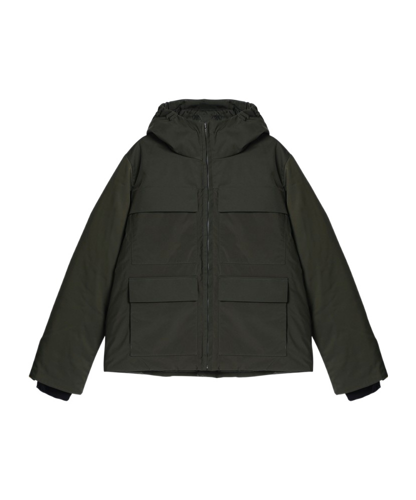 K-WAY DARK GREEN HOODED JACKET 