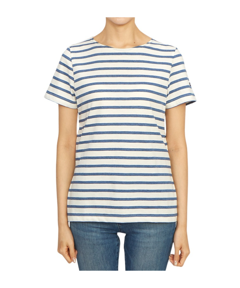 Saint James Striped Logo T-shirt