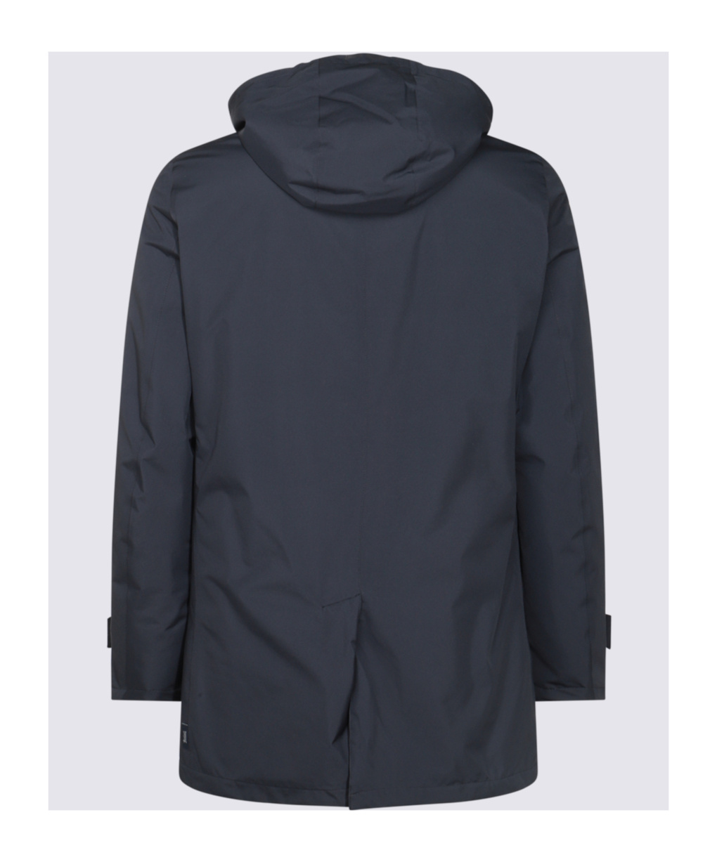 Herno Detachable-hood Down Coat In Black