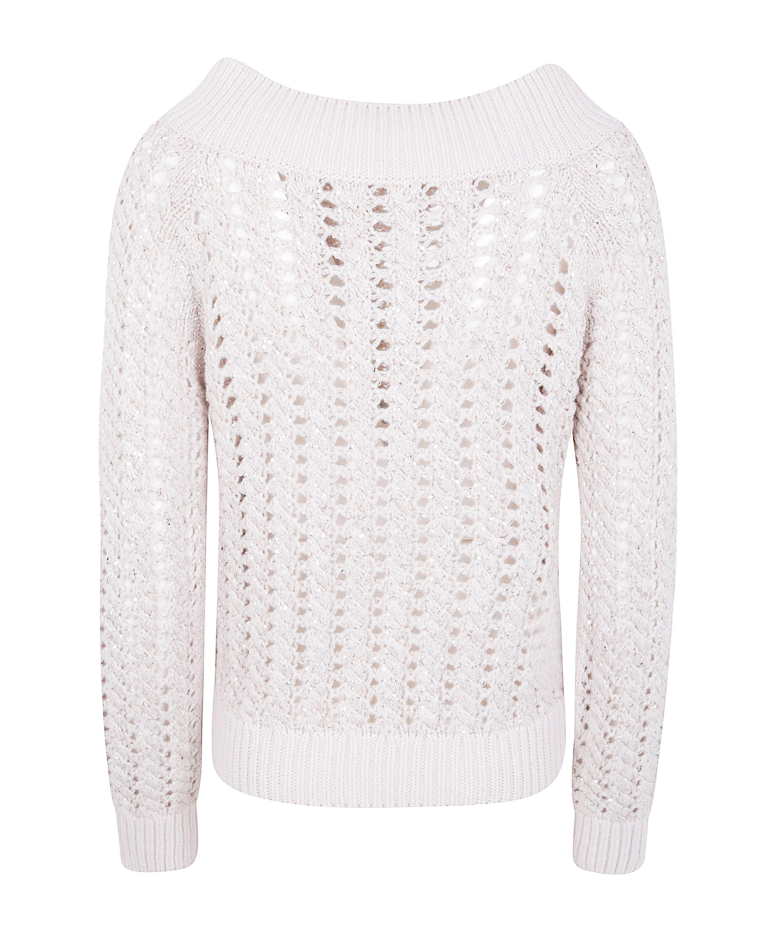 D Exterior Open-knit Sweater In Multi