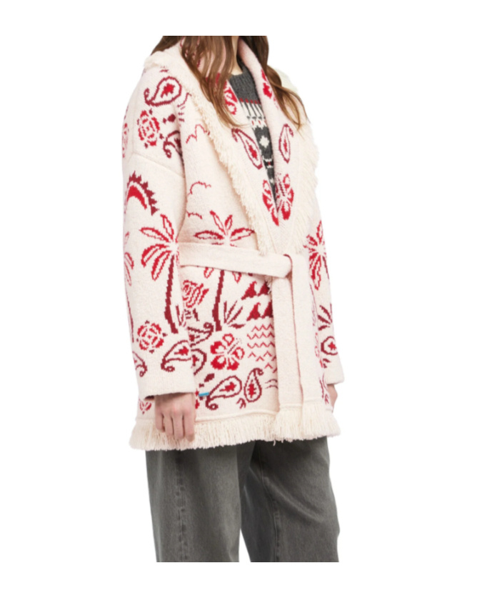 Alanui Glimpse Of Eden Cardigan In Multi