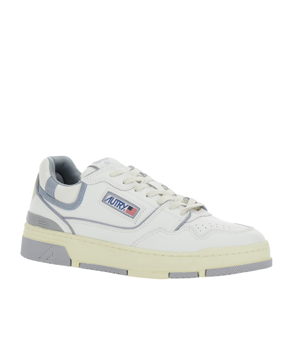 Shop Autry Clc Lace-up Sneakers In White