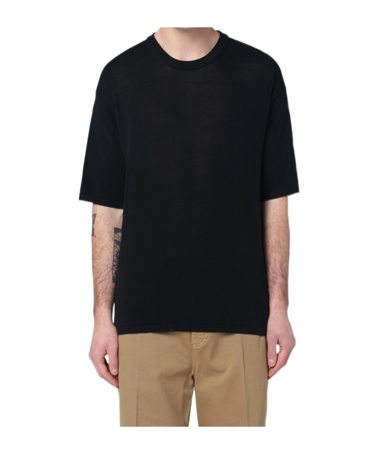 Roberto Collina Knit T-shirt In Black