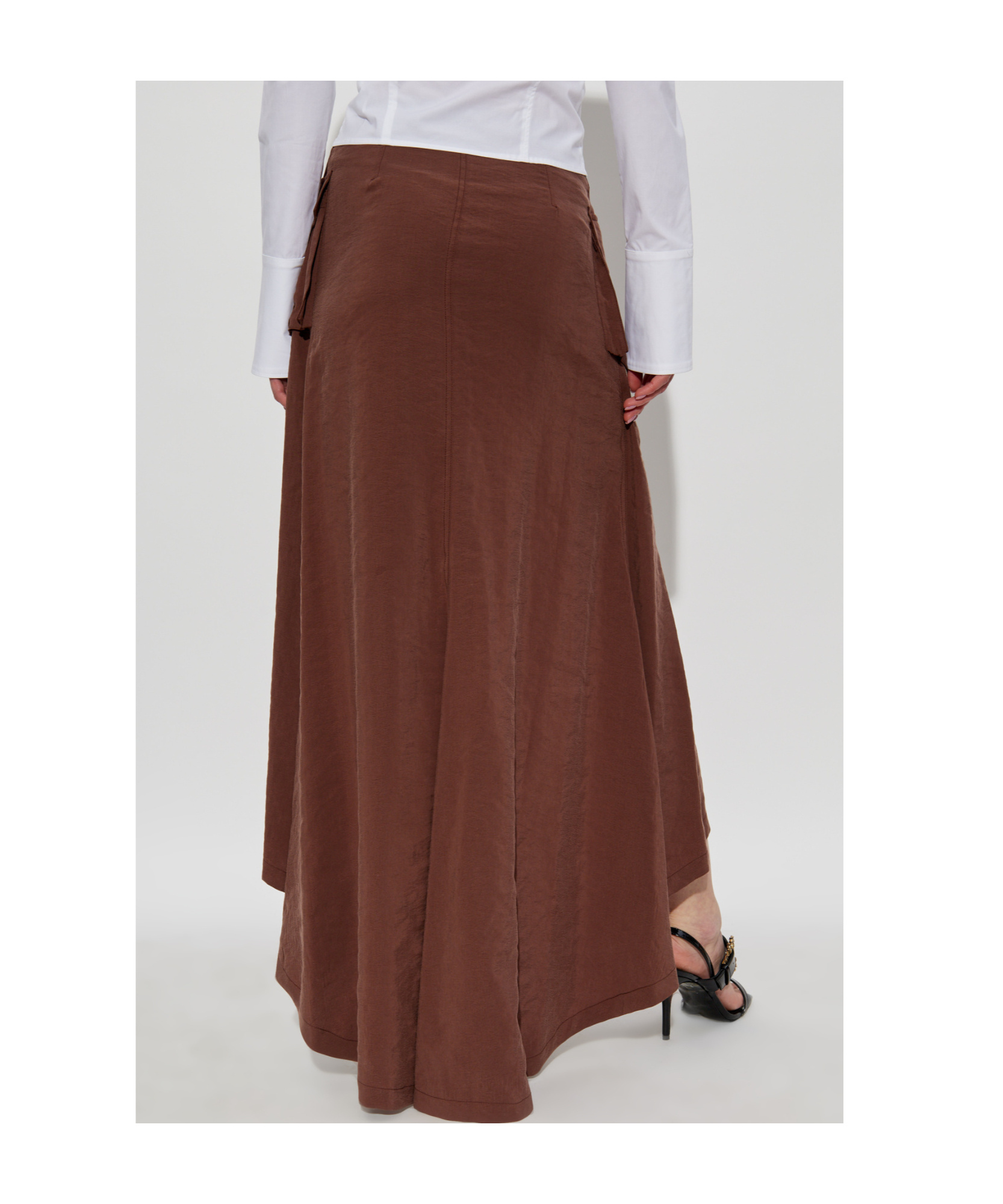 Versace Zippered Skirt In Red