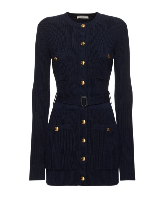 Chloé Long Knitted Cardigan