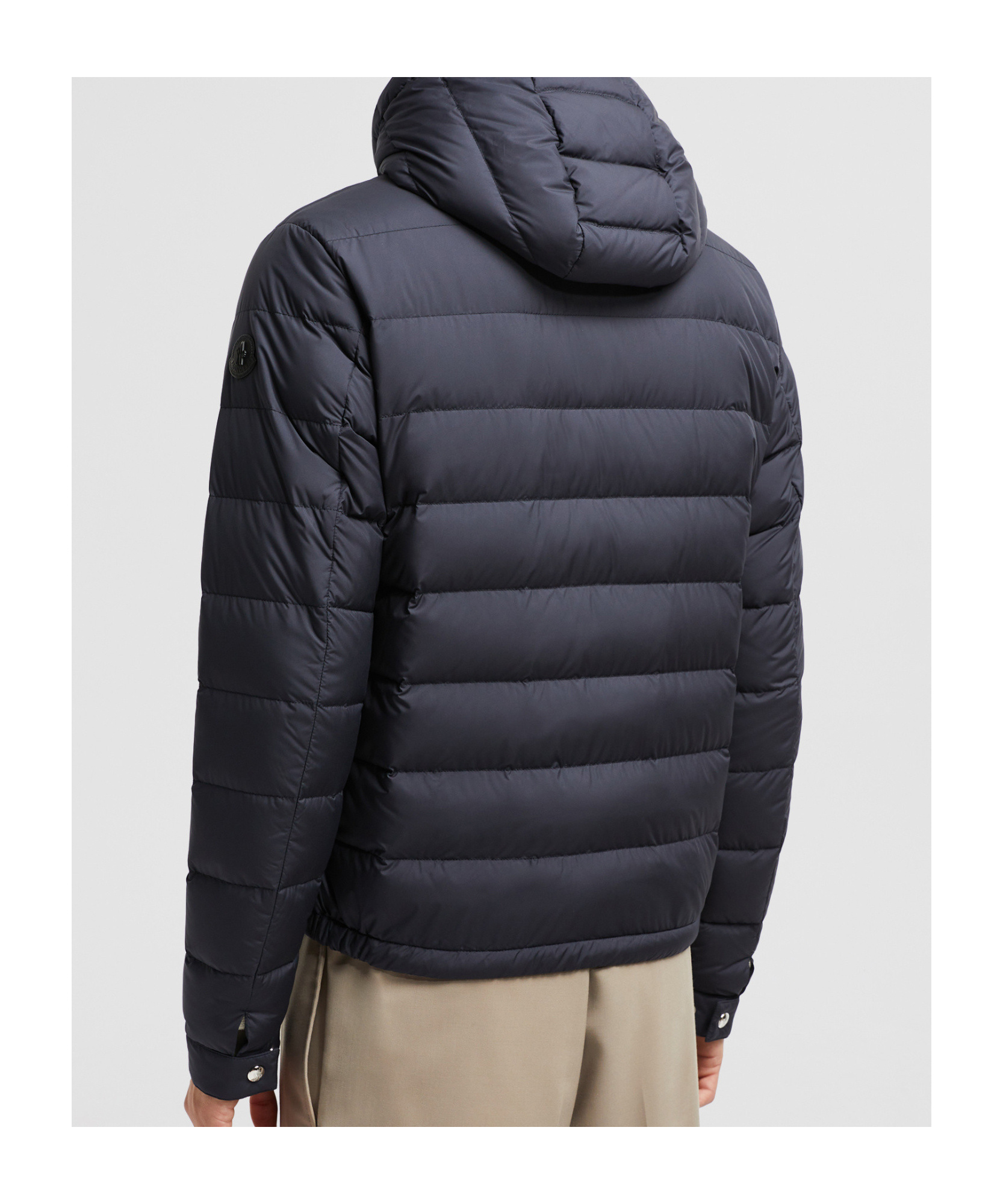 Moncler Doudoune Courte À Capuche Sestriere In Blue