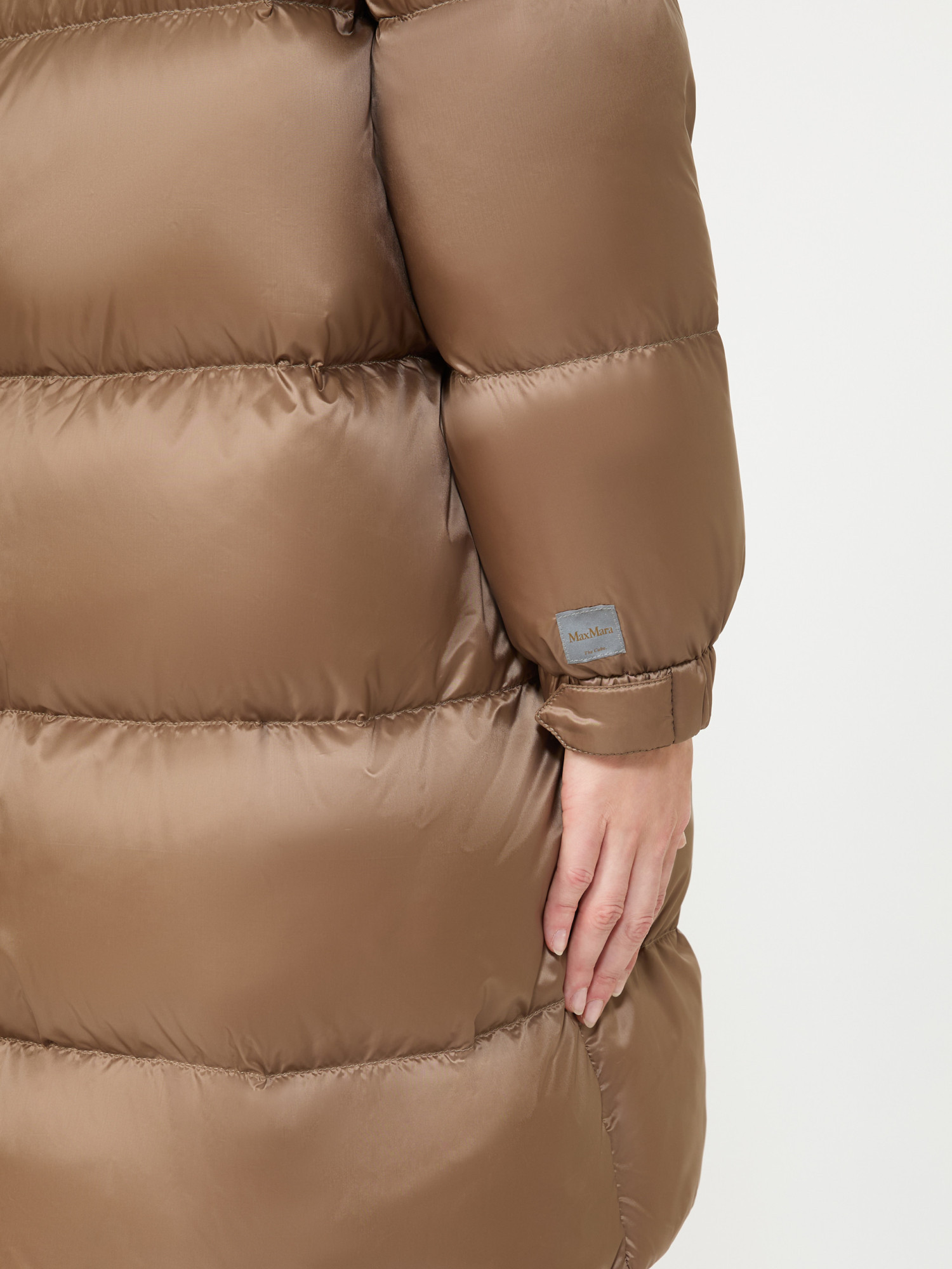 Max Mara Long-sleeved Cotton Jacket In Brown