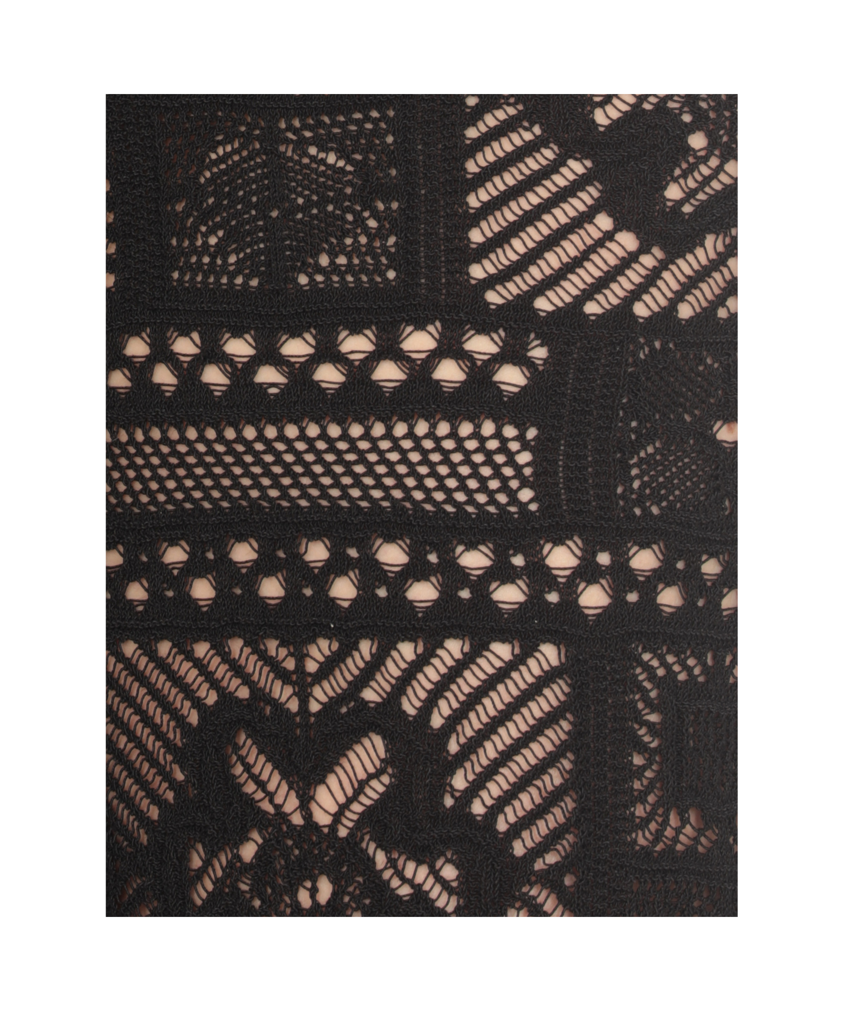 D Exterior D.exterior Crochet Wide Leg Pants In Black