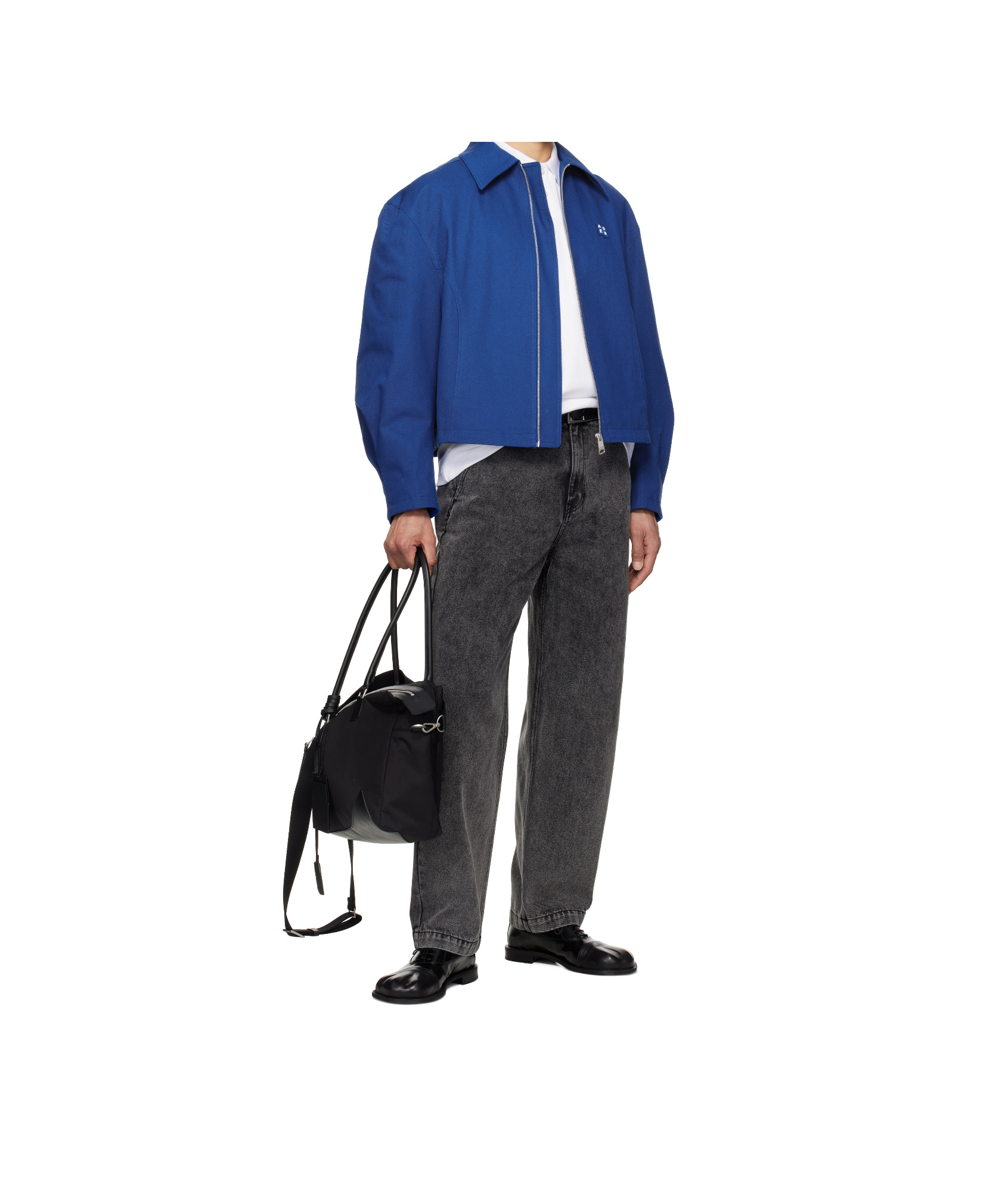 Ader Error Denim Trousers With Belt Loops In Black
