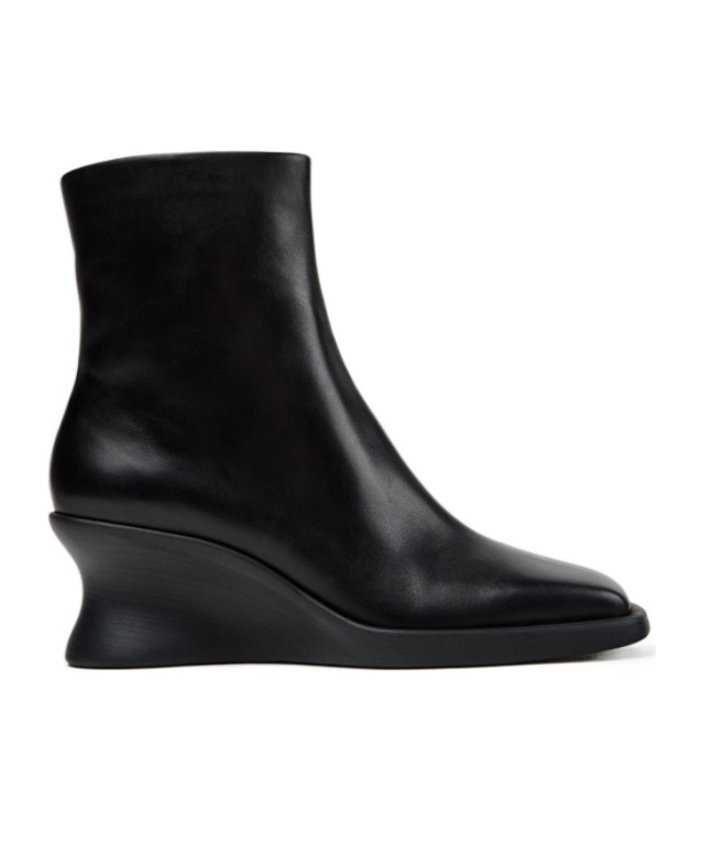 Camper Louise Wedge-heel Ankle Boots In Black