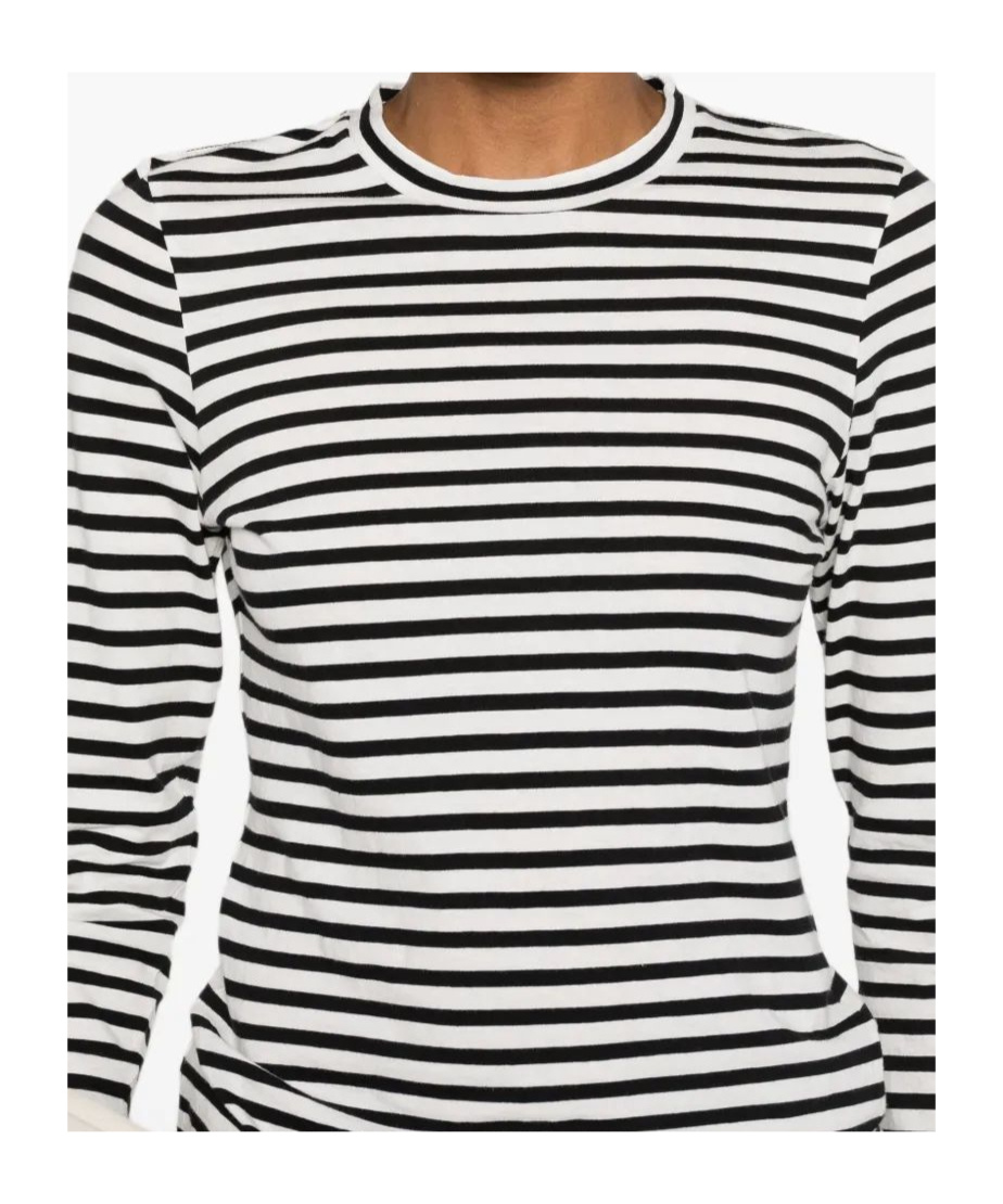 Nili Lotan Striped Graphic T-shirt