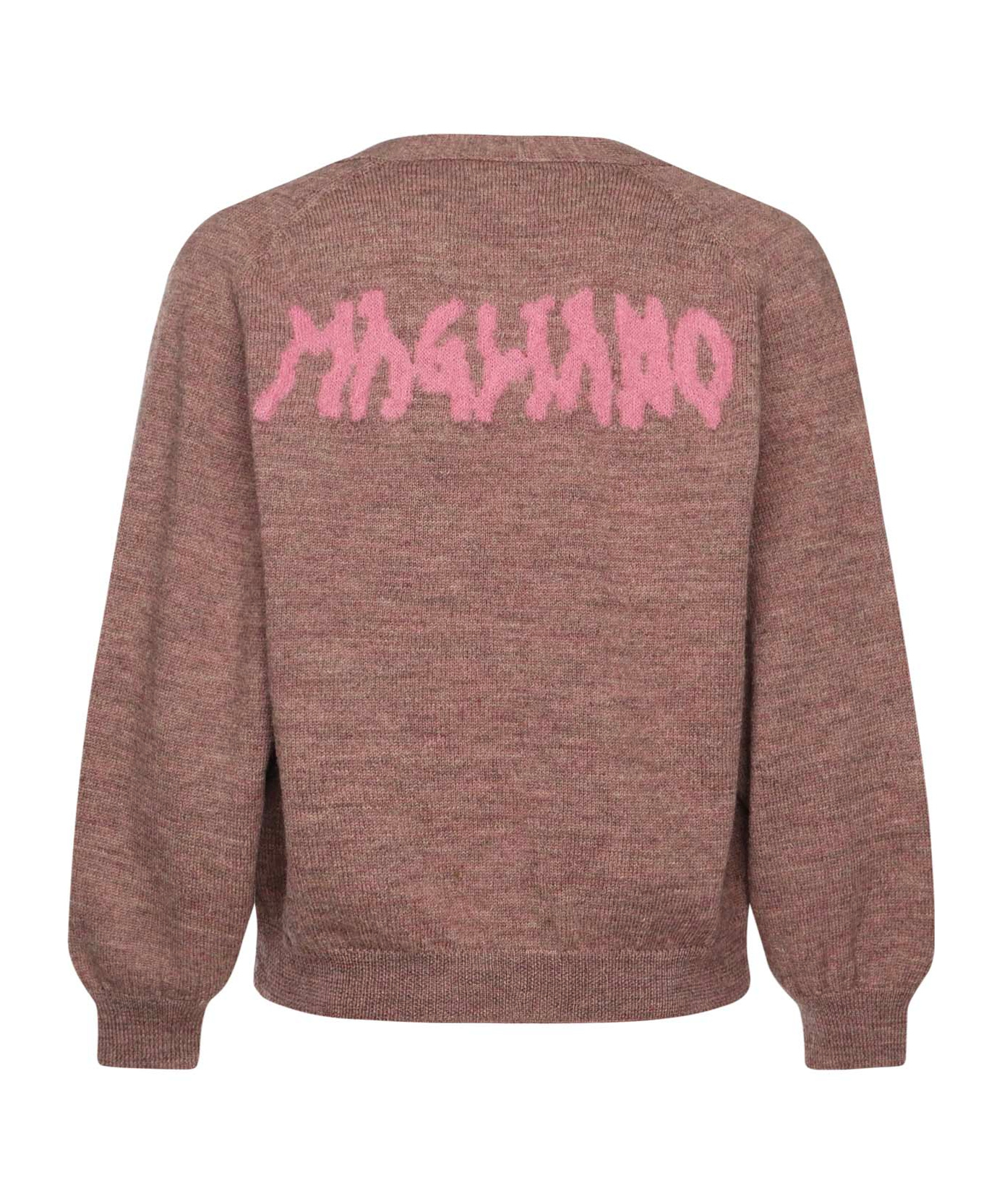 Magliano Patch-pocket Button Cardigan In Brown