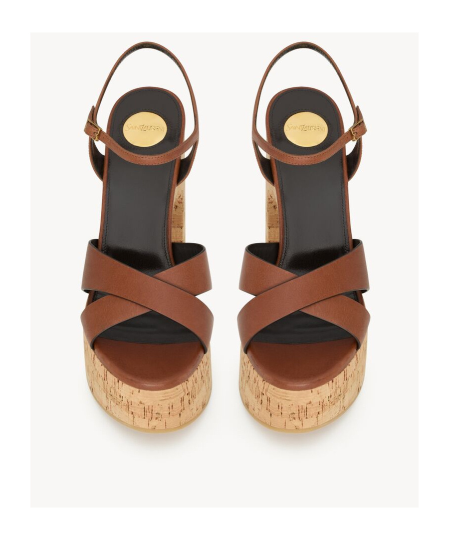 Saint Laurent Bianca High-heeled Sandals In Nude