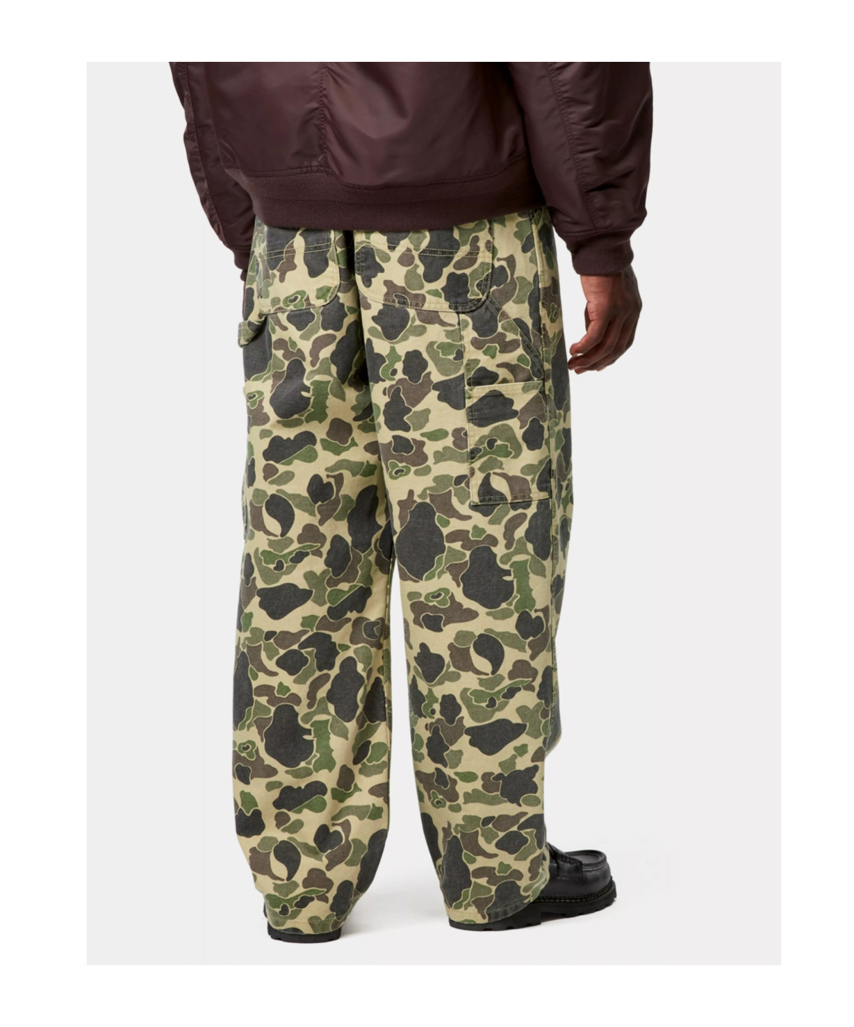 Carhartt Wip Trousers Green In Yellow