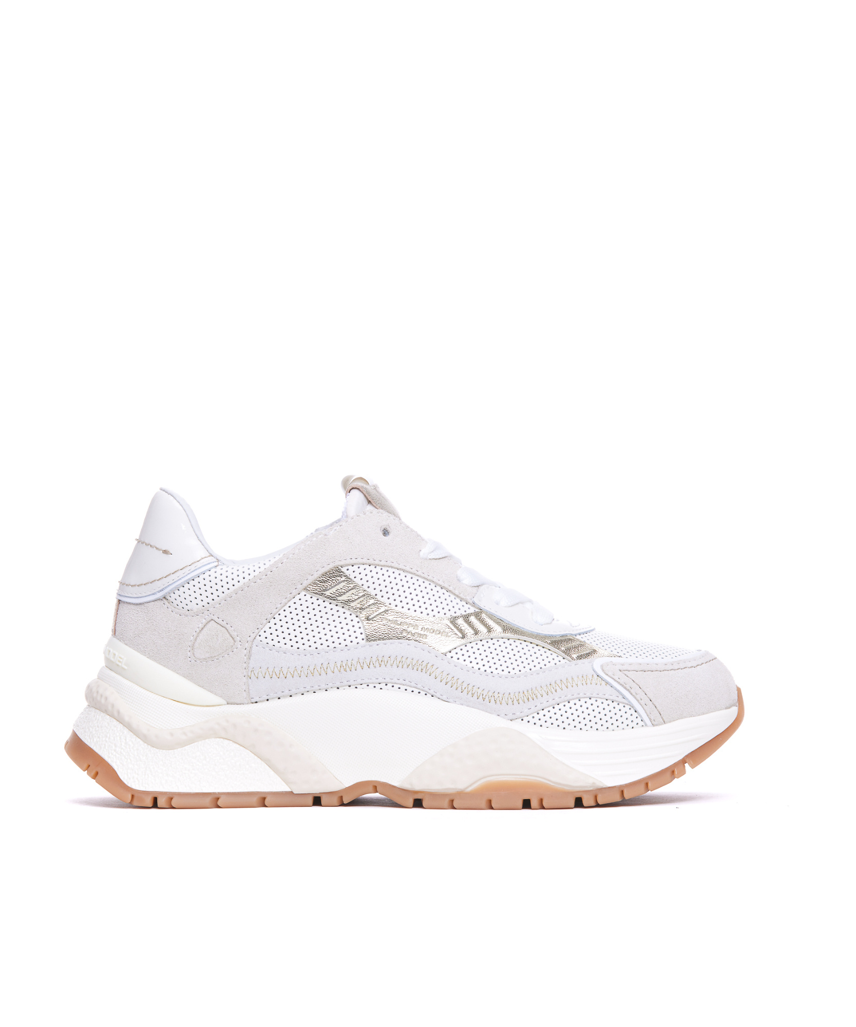 Philippe Model Sliced Design Sneakers In White