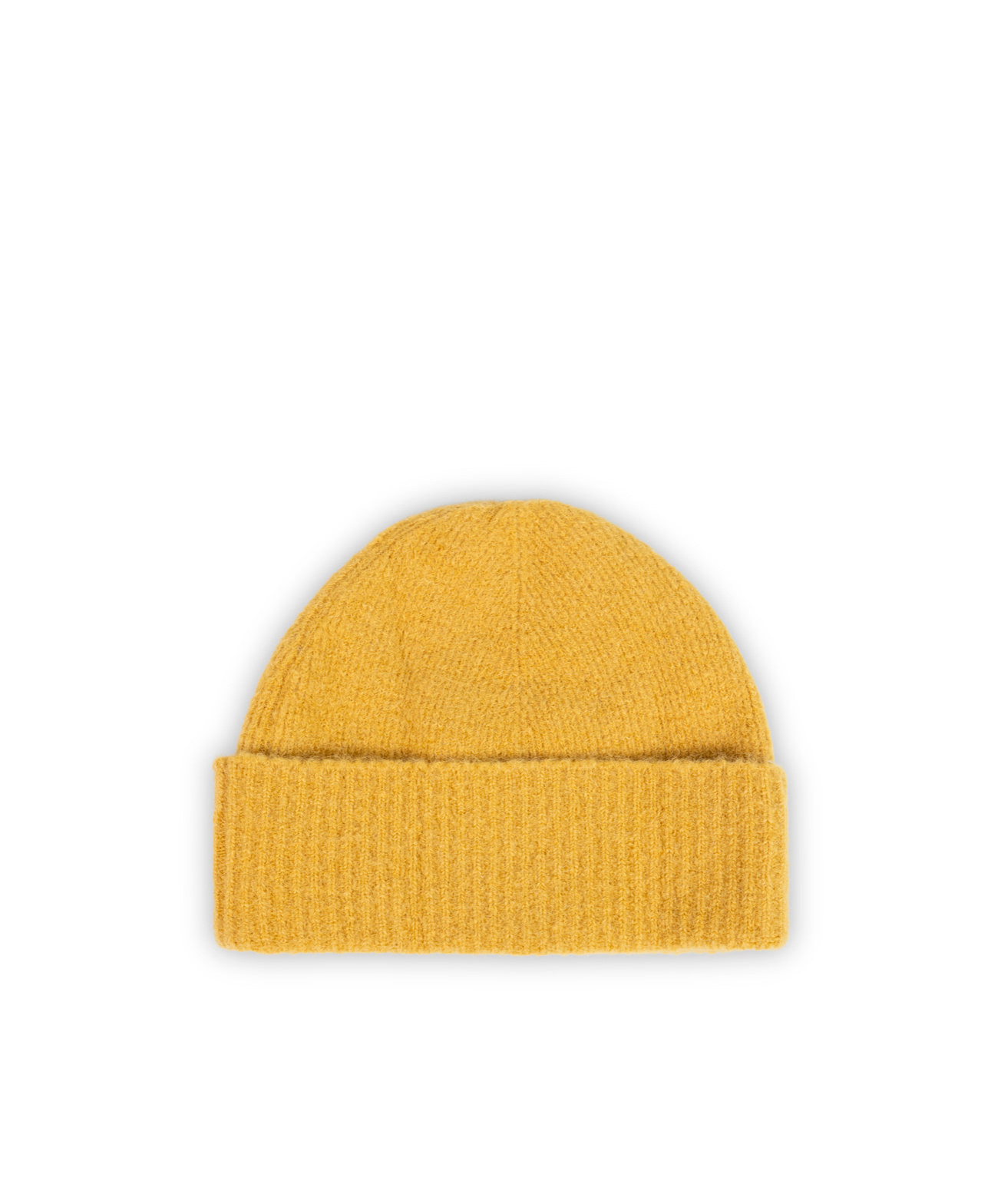 Ami Alexandre Mattiussi Ami Paris Logo-patch Beanie In Yellow