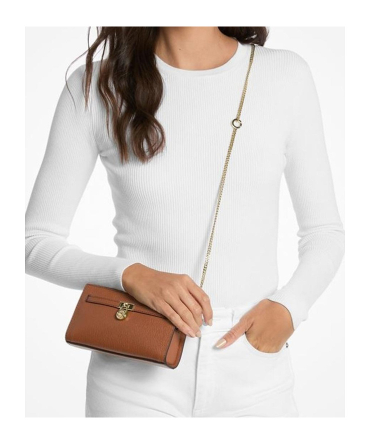 Michael Michael Kors Chain Shoulder Bag In Brown
