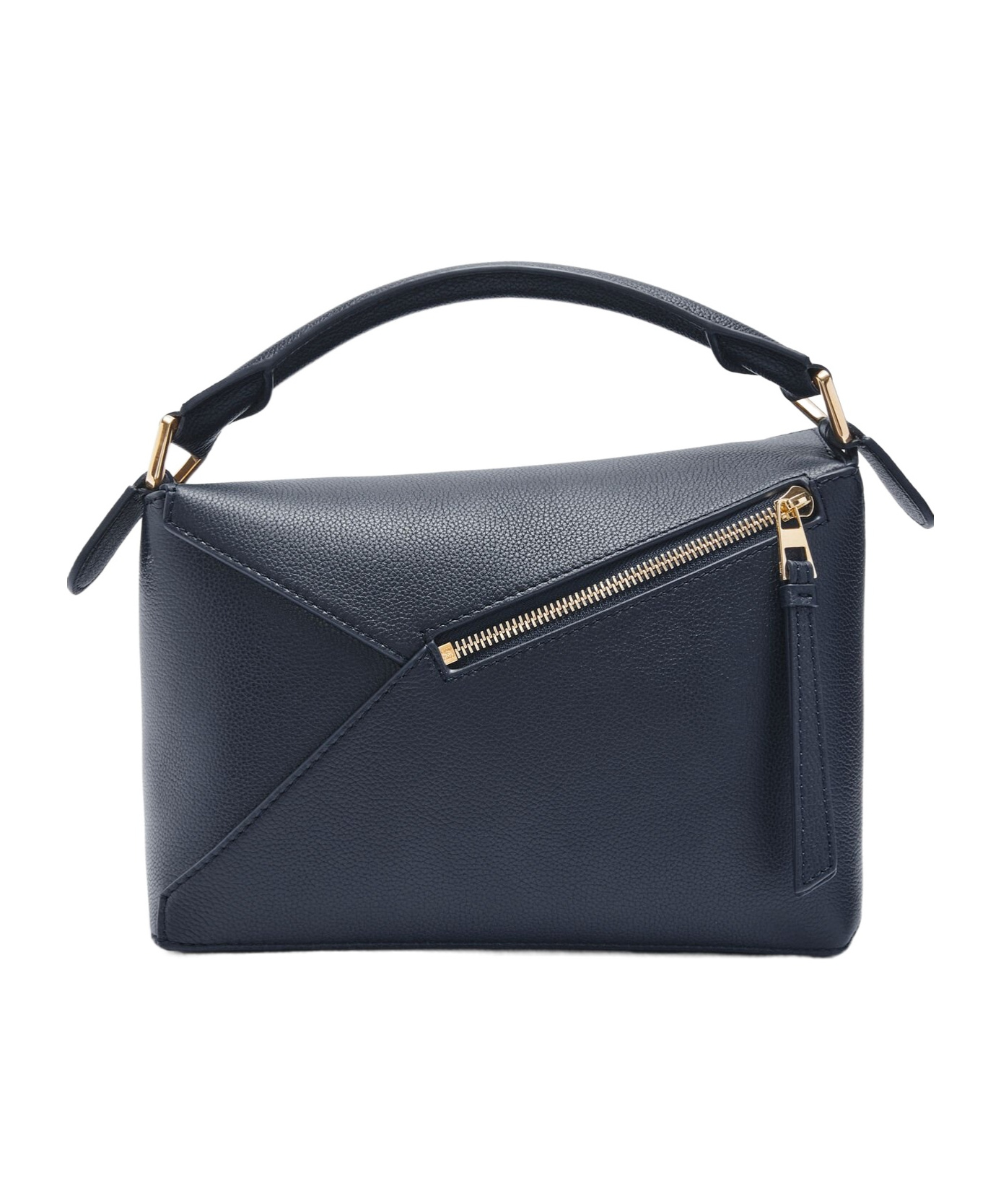 Loewe Puzzle Edge Small Shoulder Bag In Leather In Black
