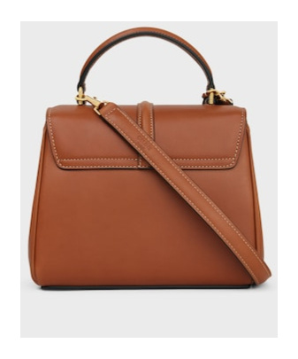 Celine Mini Flap Shoulder Bag In Brown