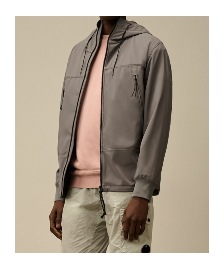 C.p. Company Hooded Casual Jacket In Multicolor