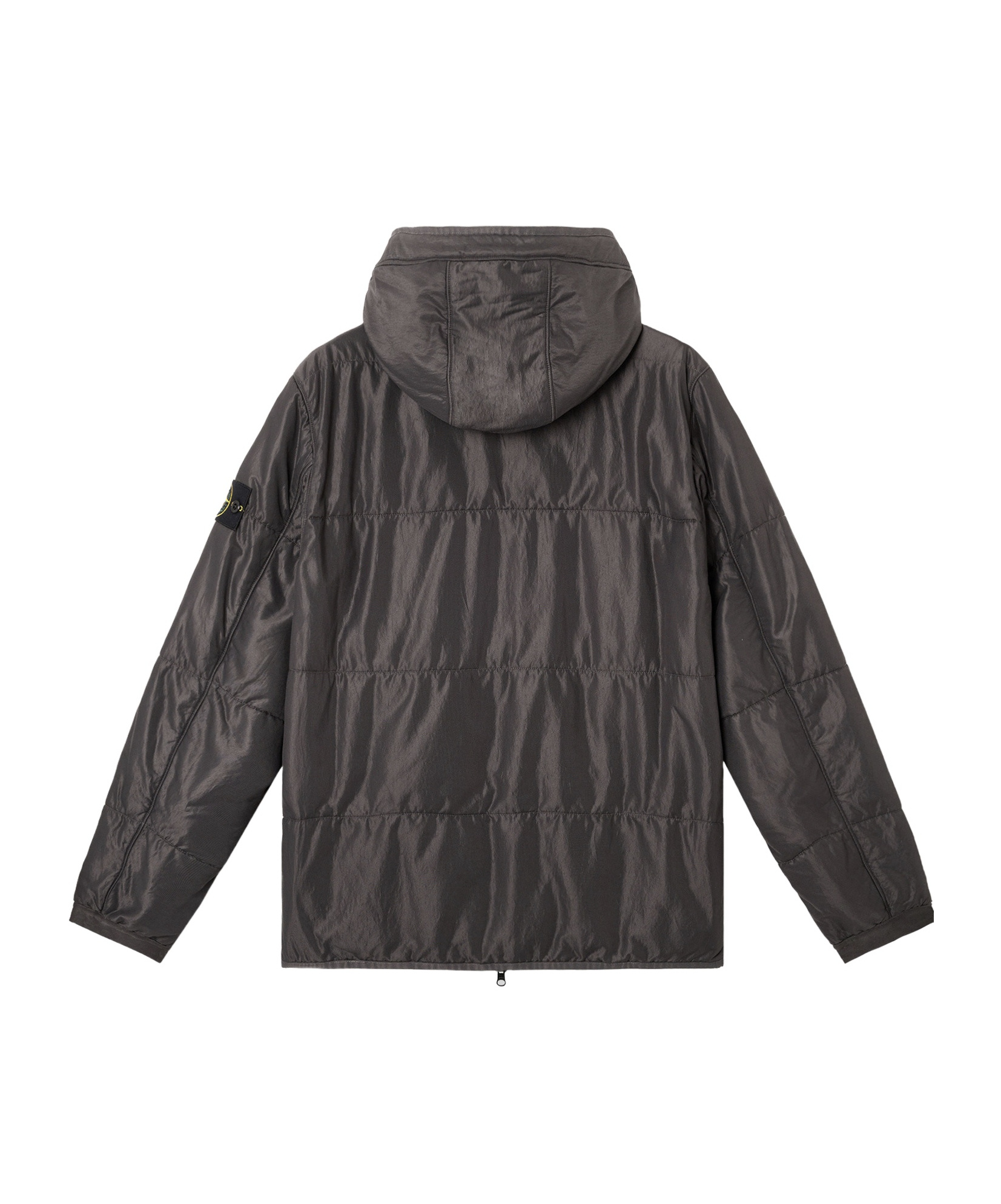 Stone Island Double-sided Quilted Hooded Drop Resistance Jacket In Charcoal-grey