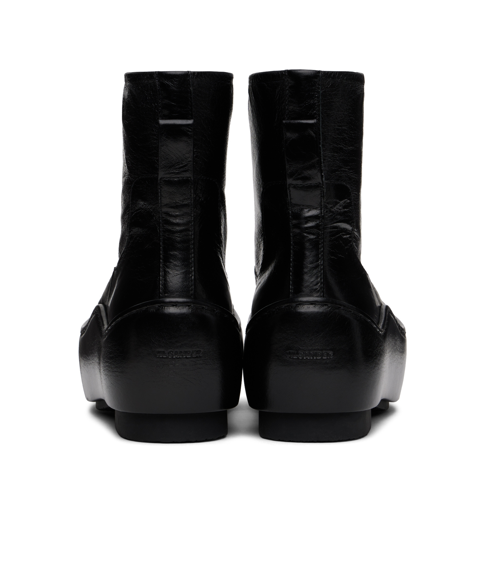 Jil Sander Black Ankle Boots In Black