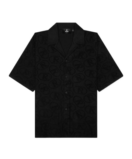 Represent Aop Towel Short Sleeved Shirt In Black