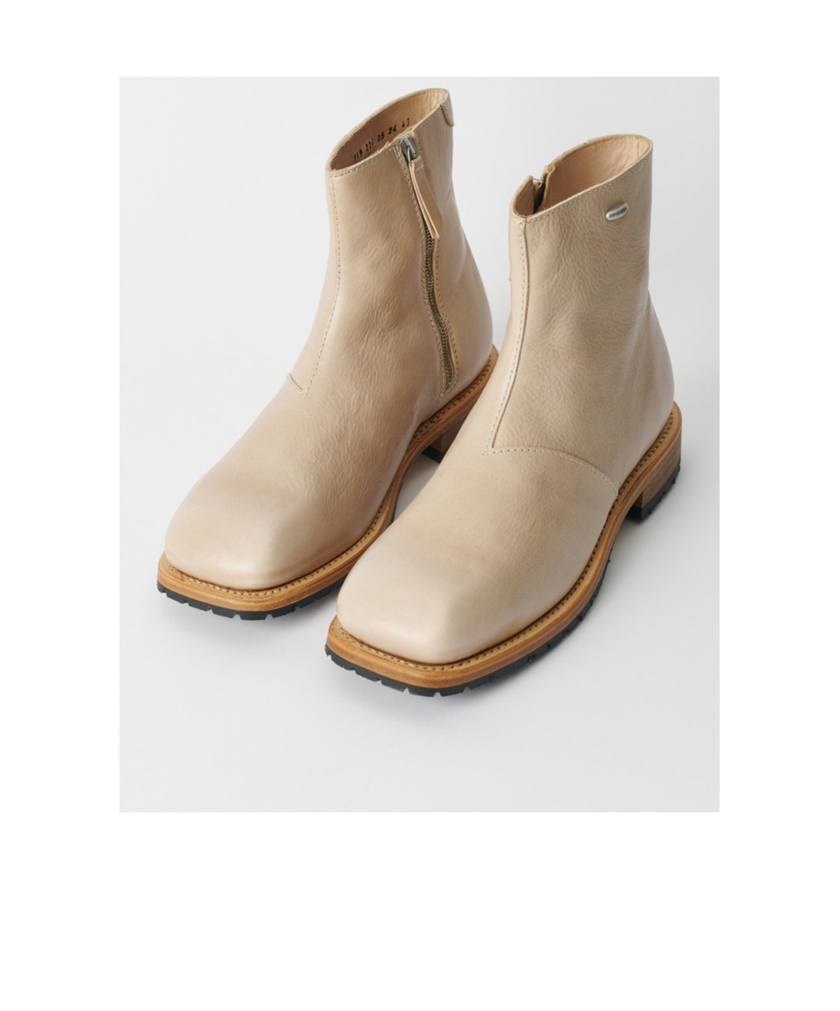 Our Legacy Square Toe Boots In Nude